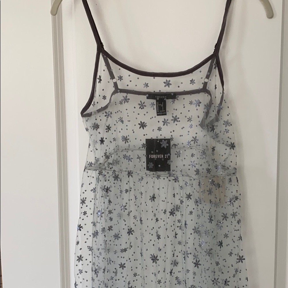 NWT forever 21 sheer maxi dress